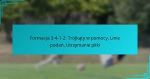 Formacja 3-4-1-2: Trójkąty w pomocy, Linie podań, Utrzymanie piłki
