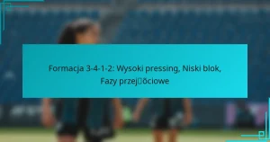 Formacja 3-4-1-2: Wysoki pressing, Niski blok, Fazy przejściowe